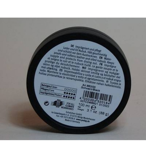 Leather Wax Schwarz